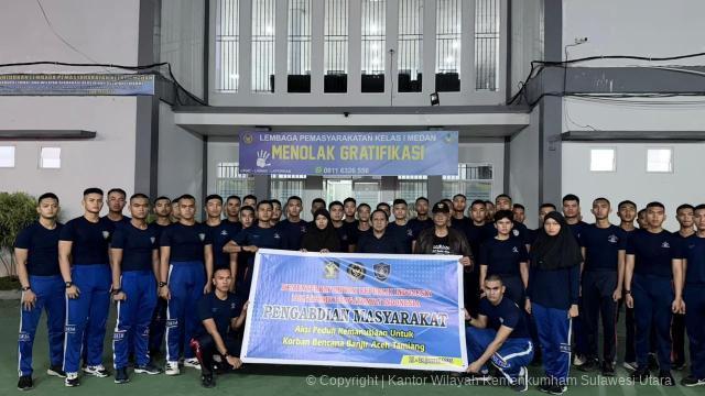 Kemenkum Turunkan 119 Taruna Poltekpin ke Lokasi Bencana Aceh