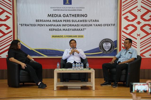 Kemenkum Sulut Gelar Media Gathering: Strategi Penyampaian Informasi Hukum Efektif kepada Masyarakat