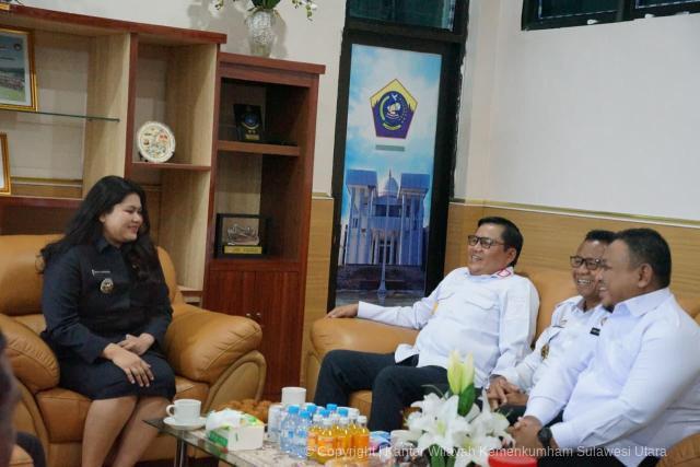 Kakanwil Kurniaman Telaumbanua Sambangi Bupati Talaud, Bahas Posbankum dan Isu Kewarganegaraan