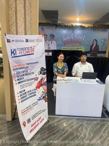 Penutupan Sulut Riset dan Inovasi Expo 2025, Kanwil Kemenkum Sulut Perkuat Komitmen Dukungan Inovasi Daerah