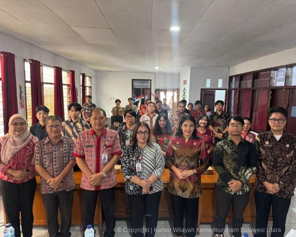 Kanwil Kemenkum Sulut Jadi Narasumber Rapat Koordinasi SPBE Minahasa