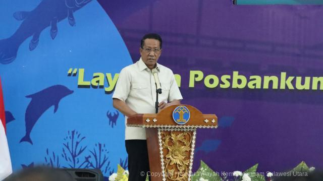 Menteri Hukum Resmikan 1.839 Posbankum di Sulut, Tegaskan Negara Hadir Hingga ke Pelosok Desa