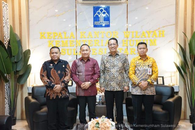 Menteri Hukum Kunjungi Kanwil Kemenkum Sulut, Tinjau Layanan dan Fasilitas