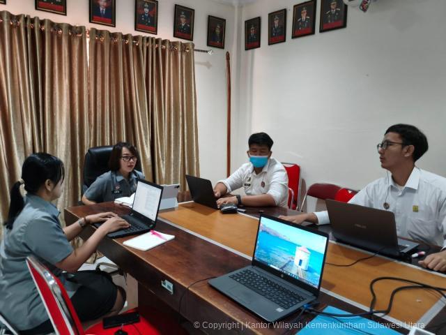 Kanwil Kemenkum Sulut Ikuti Sosialisasi Penguatan Sentra Kekayaan Intelektual di Perguruan Tinggi