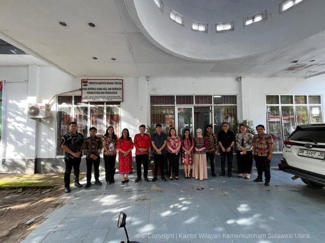 Perkuat Sinergi Kebijakan Daerah, Kanwil Kemenkum Sulut Lakukan Koordinasi Strategis di Minahasa Tenggara