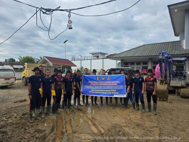 Taruna Poltekpin Fokus Bersihkan Lapas, Rumah Dinas, dan Sekolah di Aceh
