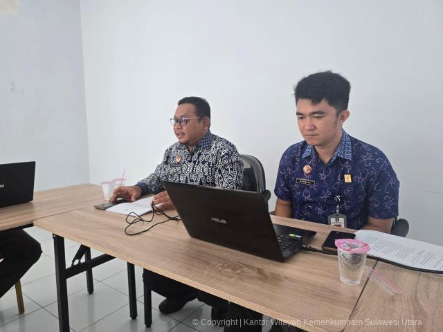 Kemenkum Sulut Harmonisasi Pergeseran APBD T.A 2026 Kabupaten Kepulauan Sangihe