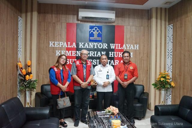 Kakanwil Kemenkum Sulut Terima Kunjungan LSM Lembaga Investigasi Negara